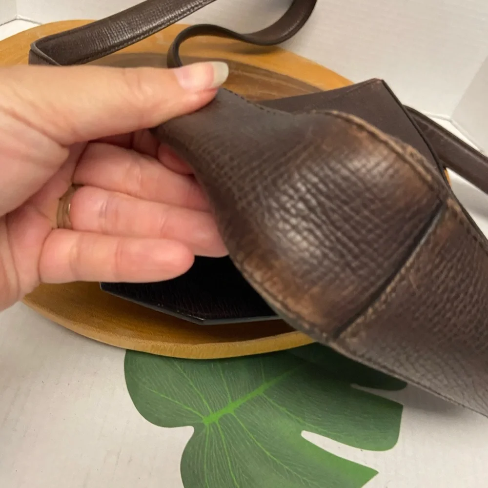 Salvatore Ferragamo Pebbled Leather Unisex Crossbody